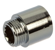 Haneforlænger 1/2" x 20 mm krom